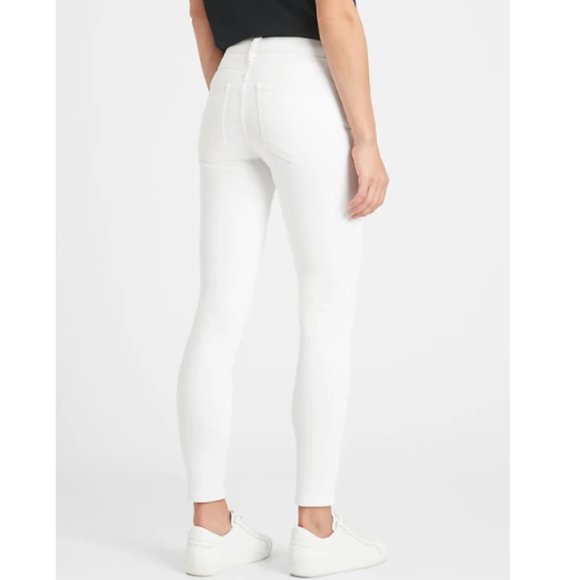 NWT BanRep Mid Rise Skinny Jean 26 White F742 - Picture 2 of 5